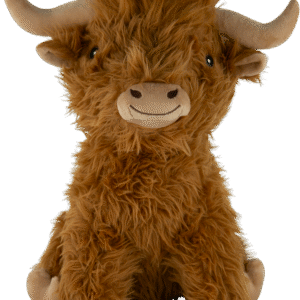 Play On Highland Cow Dog Toy, Assorted, Jumbo, 14 Inches