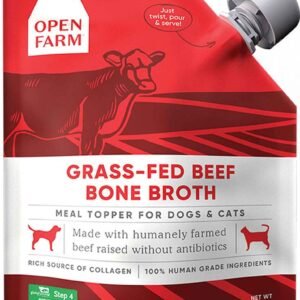 Open Farm Dog/Cat Topper Bone Broth Beef, 12 Ounces