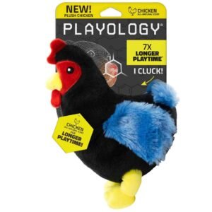 Playology Plushies Chicken Scented Chicken Dog Toy, Medium