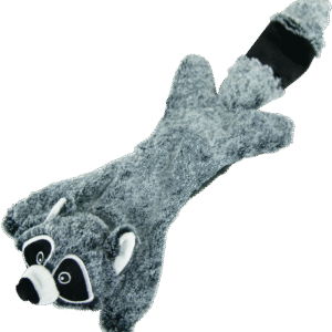 Play On Flattie Raccoon Dog Toy, Large