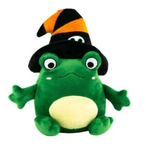 Play On Halloween Plush Frog Witch Dog Toy
