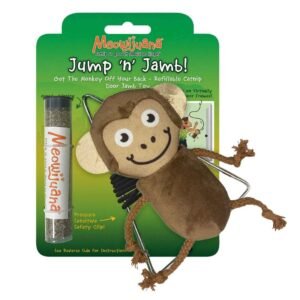 Meowijuana Jump N Jamb Monkey Cat Toy