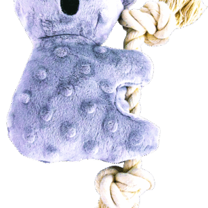 Play On Dog Toy Plush Koala with Rope