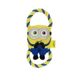 Minion Bob With Rope Dog Toy, 10 Inches