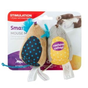 SmartyKat Mouse Mates Plush Catnip Cat Toys, Set of 2