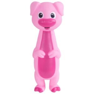 Outward Hound Latex Free Pig Dog Toy, Pink