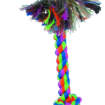 Play On Dog Toy Rope Pull with Tennis Ball