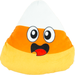 Play On Halloween Plush Candy Corn Dog Toy