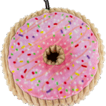 Play On Dog Toy Plush Pink Donut