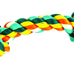 Play On Dog Toy Rope 2 Knot, Medium