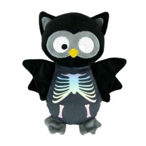 Play On Halloween Plush Skeleton Owl Dog Toy