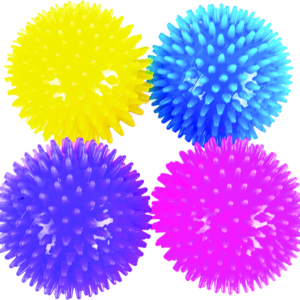 Play On Dog Toy Light Up Spike Ball, Assorted, 3.5 Inch