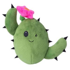 Bark Consuela The Cactus Green/Pink Plush Dog Toy