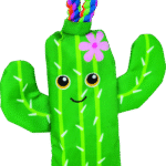 Play On Dog Toy Tough Cactus with Rope