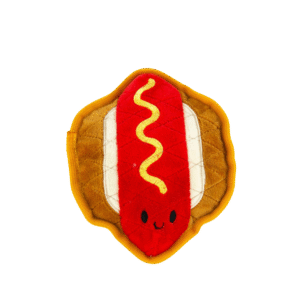 Play On Tough Plush Hotdog Dog Toy